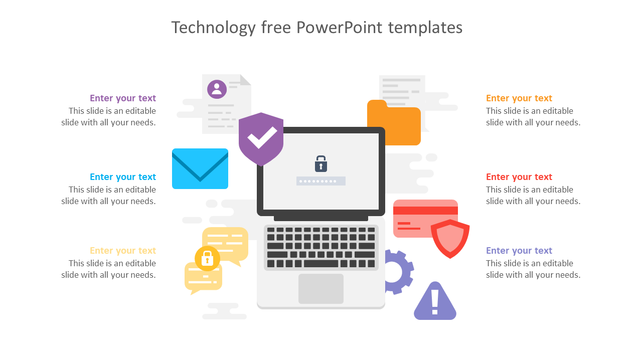Free - Multicolor Technology Free PowerPoint Templates Design